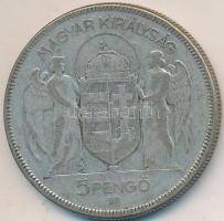 1930. 5P Ag "Horthy jobbra" T:3
Adamo P8