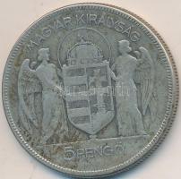 1930. 5P Ag "Horthy jobbra" T:3
Adamo P8