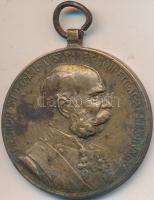 1898. "Jubileumi Emlékérem Fegyveres Erő Számára / Signum memoriae (AVSTR)" Br kitüntetés mellszalag nélkül T:2- Hungary 1898. "Commemorative Jubilee Medal for the Armed Forces" decoration without ribbon C:VF NMK 249.