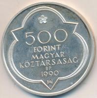1990. 500Ft Ag "Mátyás király / Buda látképe" T:BU patinás, ujjlenyomatos
Adamo EM114