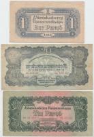 1944. 1P, 5P, 10P (2x), 20P, 100P "A Vöröshadsereg Parancsnoksága" T:vegyes