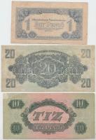 1944. 1P, 5P, 10P (2x), 20P, 100P "A Vöröshadsereg Parancsnoksága" T:vegyes