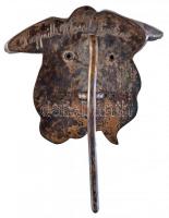 DN Névre szóló fém jelvény női portréval T:2-