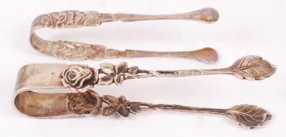 2 db régi díszes cukorfogó, h: 9 és 11 cm