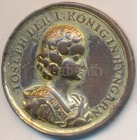 1687. "I. József koronázására" aranyozott Br emlékérem, szign.: Georg Hautsch (1664-1736) (9.48g/30mm) T:2-,3 Hungary 1687. Silver Coronation medallion of Joseph I "IOSEPH DER I. KÖNIG IN HVNGARN / GE-KRÖNT IN PRESBURG 1687. DEN 9 DEC" gilt Br commemorative medallion, sign.: Georg Hautsch (1664-1736) (9.48g/30mm) C:aVF