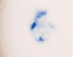 Zsolnay patika tégely, matricás, jelzett, hibátlan / Porcelain pharmacy tray 16 cm