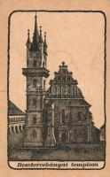 Besztercebánya, Templom; kiadja a Magyar Jövő / church, irredenta s: Lajó