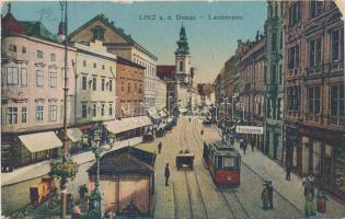 Linz an der Donau, Landstrasse / street, tram