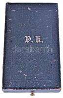 1869-1916. "Ezüst Érdemkereszt vörös szalagon" ezüstözött Br kitüntetés gömbfüllel, kariká...