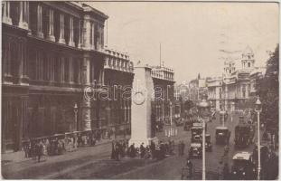 London, Cenotaph, Whitehall, automobiles, J. Salmon Series 4508. (gluemark)