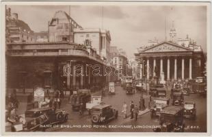 London, Bank of England, Royal Exchange, automobile, autobus