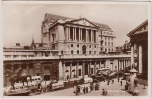 London, Bank of England, automobile, autobus