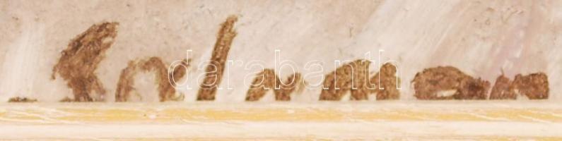 Salamon György (1948-): Téli táj. Olaj, karton, újszerű keretben, 30×40 cm