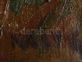 Nagy Előd (1942-): Házak a dombok között. Olaj, vászon, jelzett, 90×100 cm