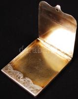 Ezüst (Ag) gyufatartó vésett virágmintás díszítéssel, 5,5x6 cm, 25,2 g /
Silver matchbox, 5,5x6 cm, ...