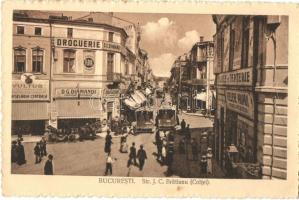 Bucharest, Bucuresti; Str. J. C. Bratianu / street, shops