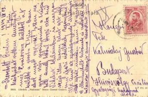 Bucharest, Bucuresti; Teatru National si Str. Justitiei / theatre, street, Hermann Solomon's sh...