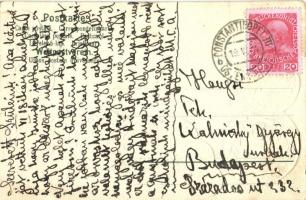 Constantinople, Le Pont le Galata; Turkish coins Emb