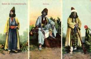 Dervishes, Constantinople, folklore, Dervisek, Konstantinápoly, folklór