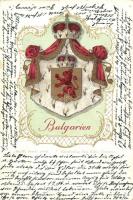 Bulgaria, coat of arms, Kunstverlag Paul Kohl No. 32., litho