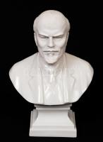 Herendi Lenin büszt, fehér mázas, jelzett (csak mélynyomás), feje piszkos, m:16 cm