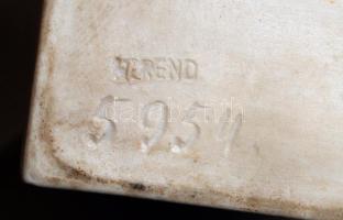 Herendi Lenin büszt, fehér mázas, jelzett (csak mélynyomás), feje piszkos, m:16 cm