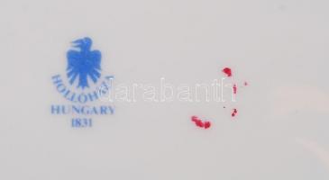 Hollóházi rózsás bonbonier, matricás, jelzett, hibátlan, 16×11 cm /
Chinaware bonbonier in flawless ...