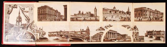 cca 1910 "The New Album of London", London nevezetességeit bemutató litho leporelló