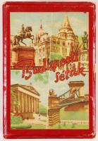 cca 1960 Budapesti séta, kártyajáték, teljes, eredeti tokjában