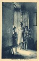 11 db RÉGI használatlan motívumlap; madagaszkári folklór / 11 old unused motive cards; Madagascan fo...