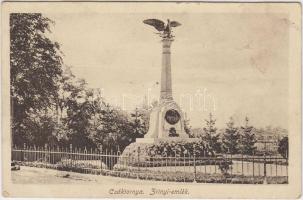 Csáktornya, Zrínyi-emlék; kiadja Fischel Fülöp / monument (wet damage)