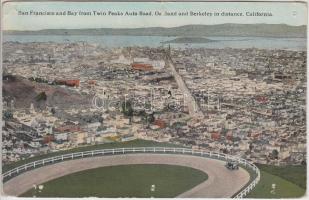 San Fransisco, Bay, from Twin peaks Auto Road (pinhole)