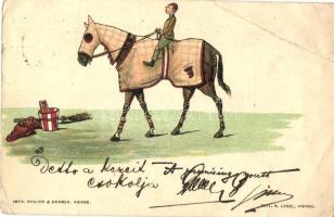 1899 Horse rider litho, Philipp & Kramer litho s: RP (EB)