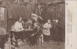 Salon 1914 A good lesson, chess s: Paul Charles Chocarne-Moreau