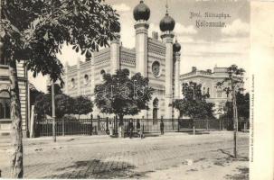 Kolozsvár, Neológ zsinagóga, kiadja Schuster Emil / synagogue