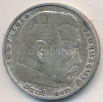 Német 3. Birodalom 1936J 5M Ag "Hindenburg" T:2
German Third Reich 1936J 5 Mark Ag "H...