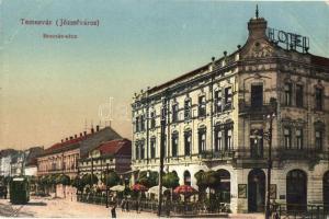 Temesvár, Bonnáz utca, Royal szálloda / street, Hotel Royal