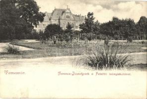 Temesvár, Ferenc József park, felsőbb leányiskola / Franz Joseph park, girl school