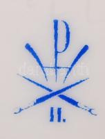 Herendi Viktória mintás porcelán asztali dísztálka, hibátlan, jelzett, m: 3,5 cm, d: 8 cm