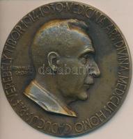 Edvi Illés György (1911-) 1939. "Prof. Verebély Tibor 1914-1939 Medicina Ars Divina, Medicus Homo Caducus" Br plakett (68mm) T:2