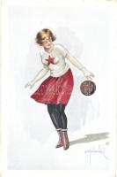 Basketball playing girl s: F. Schenk (EK)