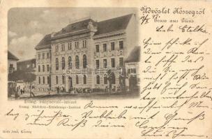 1899 Kőszeg, Evangélikus leánynevelő intézet, kiadja Róth Jenő (EK)