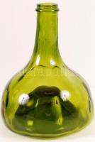 2 db régi üveg palack, egyik jelzett (Trieste) hibátlanok, m:19 cm (2×)