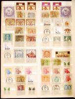 106 db magyar illetékbélyeg berakólapon