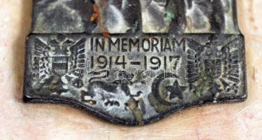 In memoriam 1914-1917 feliratú levélnehezék, 14x9 cm