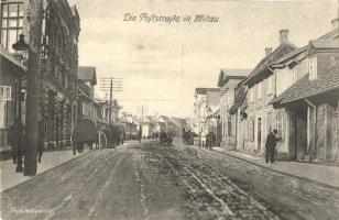 Jelgava, Mitau; Poststrasse / street (EK)