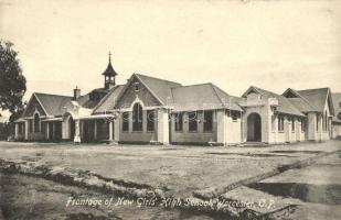 Worcester, Cape Colony, Railway Station, New Girls' School (small tear)