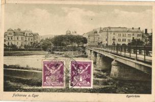 Sokolov, Falkenau an der Eger; Egerbrücke / bridge (EK)