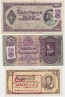 1930-1945. 100P (2xklf) 500P illetékbélyeggel + 1.000.000MP "CSILI..." felülbélyegzéssel T:vegyes