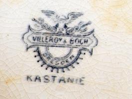 Villeroy & Boch 6 db kistányér, matricás, jelzett, apró repedésekkel, d: 20 cm